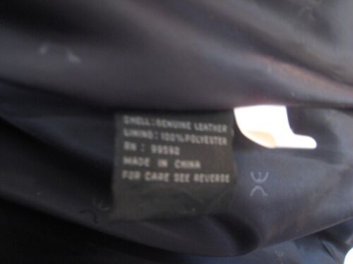 Men's Black Leather Jackets, XXL by Perry Ellis - Picture 9 of 10