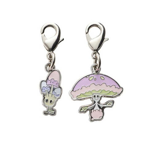 Pokemon keychain charm / Morelull Shiinotic Pokémon Pocket Monster Japan New - 第 6/12 張圖片