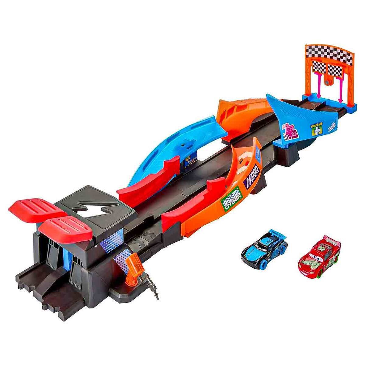 Mattel Disney Pixar Cars Night Racing Track Neon Set Cross