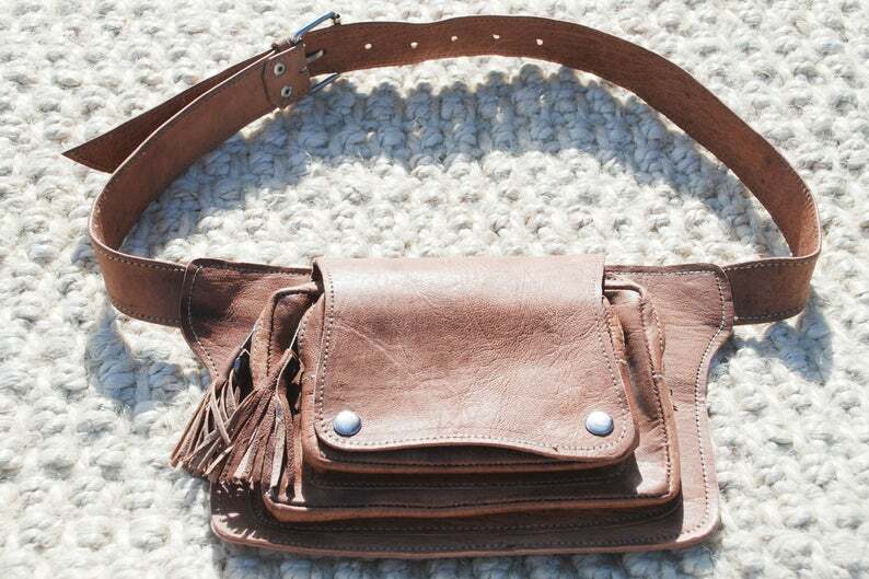 leather fanny pack womens