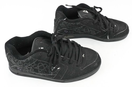 Vintage ADIO Bam Margera Skate Skateboard Shoes Heartagram HIM US 7 Black USED - Picture 12 of 23