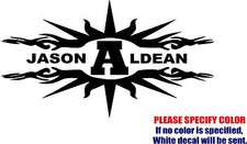 Vinyl Decal Sticker - JASON ALDEAN Wide Open Car Truck Bumper Window JDM Fun 12"
