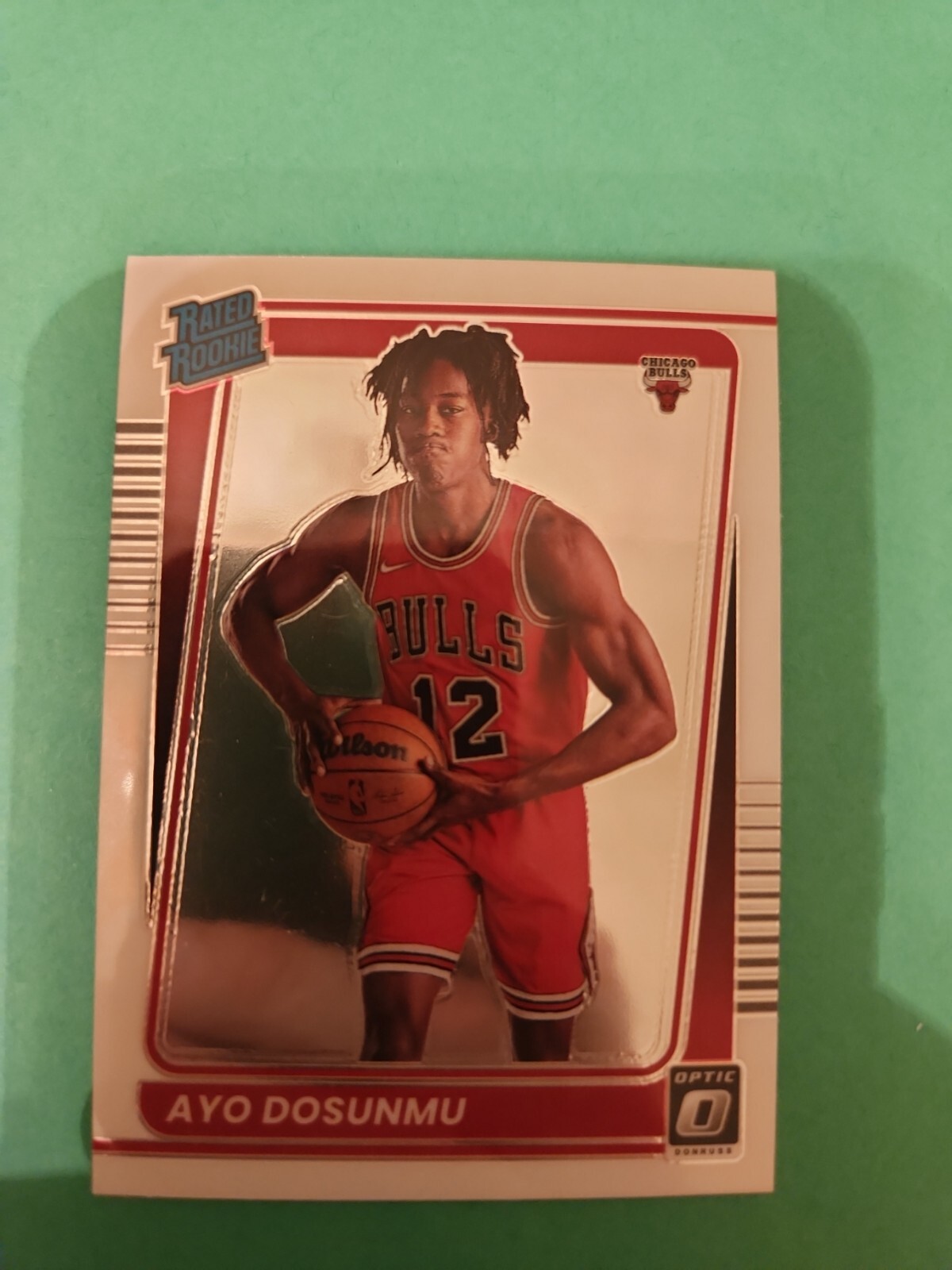Ayo Dosunmu 2021-22 Donruss Optic Base Rated Rookie Card No. 171 Chicago Bulls