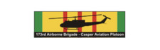 4" 173rd airborne brigade casper aviation army bumper sticker decal usa made