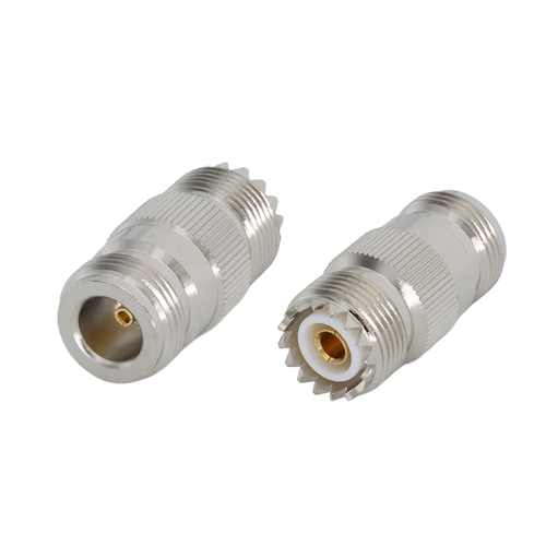 2Pcs N Type Female to UHF Female Adapter PL-259 SO-239 RF Coaxial Connectors - Zdjęcie 2 z 8