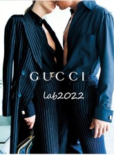 Gucci Tom Ford Rare 1996 Complete Runway Pinstripe Coat & Matching Pants 42