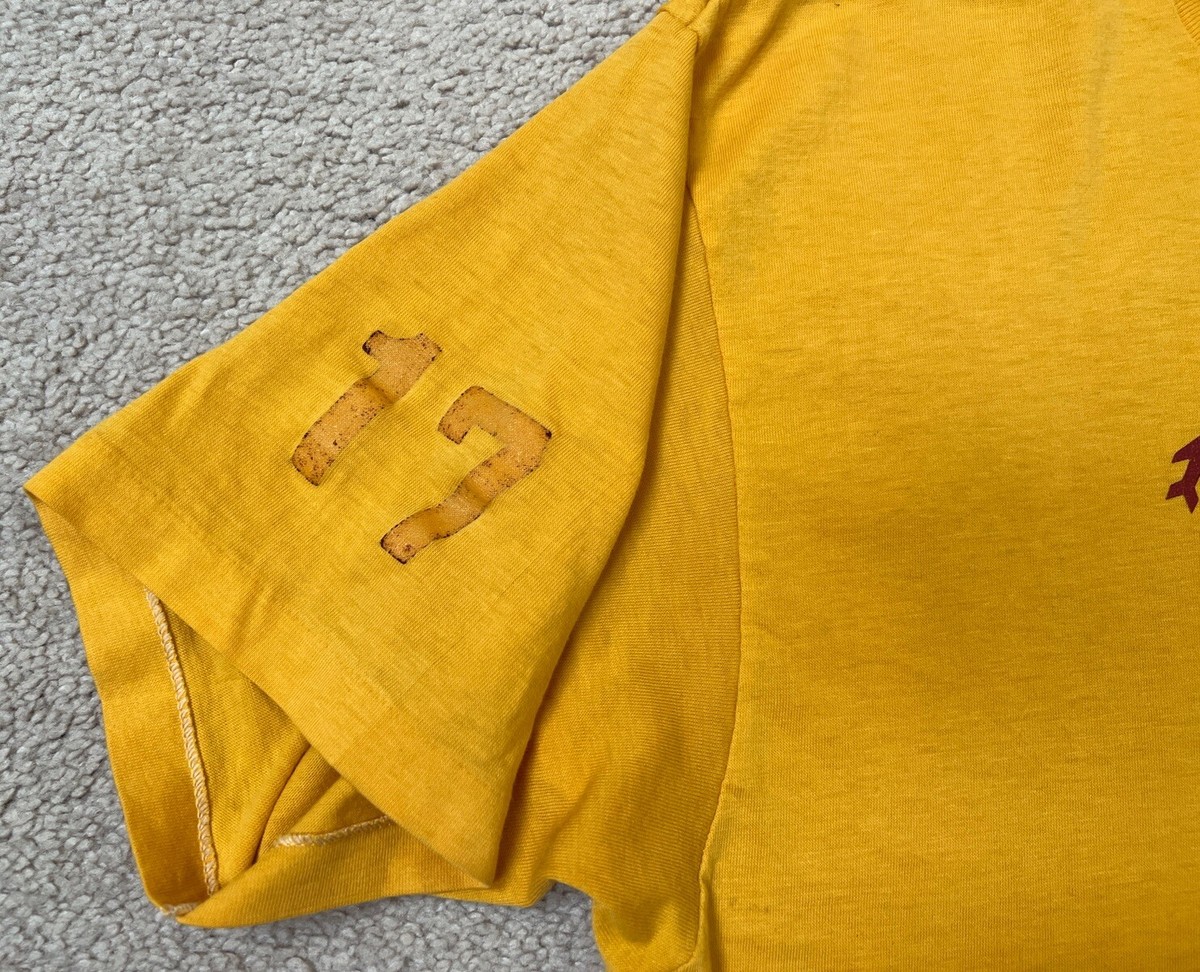 Vintage Shirt XL 80s 90s Air National Guard Single Stitch Yellow