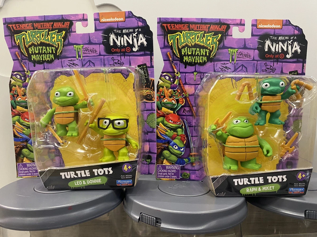 Teenage Mutant Ninja Turtles Mutant Mayhem Plush Set Leo Mike Raph Don 2023  TMNT