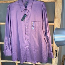 Arrow Men's LS Shirt Size 17.5 34/35 , NEW With Tags, Purple, NWT