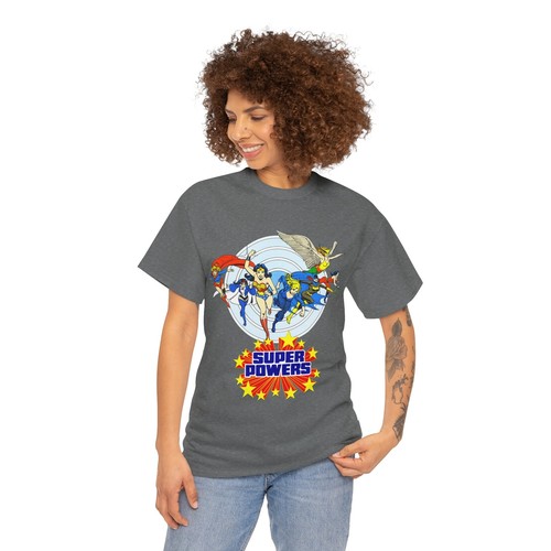 Super Powers T-Shirt - DC Women Retro Art - Wonder Woman, Zatanna, Black Canary - Picture 51 of 121