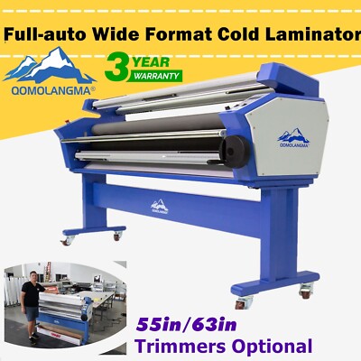 Qomolangma 55in / 63in Full-auto Wide Format Cold Laminator, with Heat Assisted