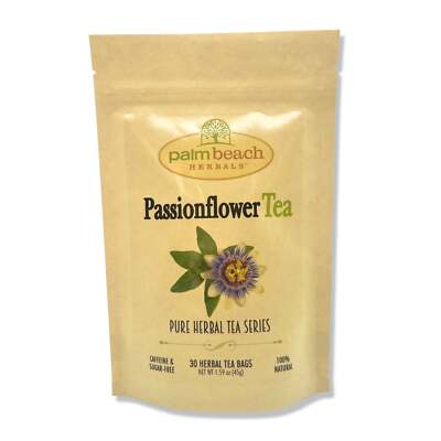Passionflower Tea by Palm Beach Herbals | 30ct, Caffeine-Free