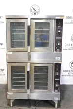 HOBART DOUBLE STACK NATURAL GAS CONVECTION OVEN MODEL HGC5-10