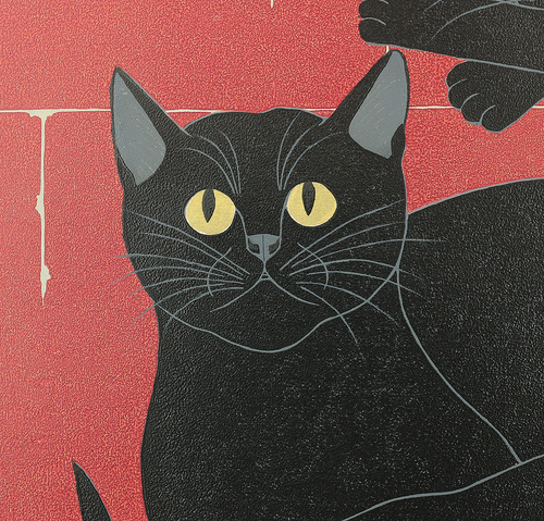 西田忠重 Nishida Tadashige 1998 Original woodblock print "Fellows (R)" 46/50 - Picture 6 of 13