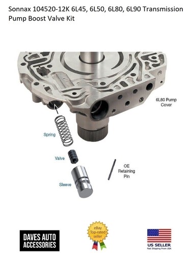 Kit De Válvula De Refuerzo De Bomba De Transmisión Sonnax 104520-12K Para GM 6L45, 6L50, 6L80, 6L90