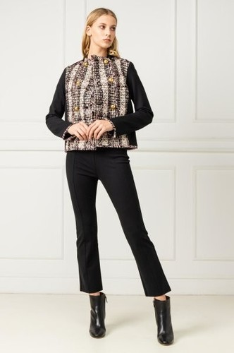 Tory Burch Sammy Black Tweed Jacket 