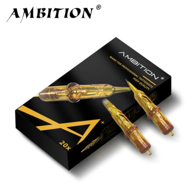 Ambition Glory 20 Stück verschiedene Größen RL RM M1 RS Tattoo Cartridge Nadeln Vorrat