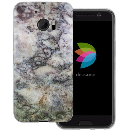dessana Marmor Design Schutz Hülle Case Handy Tasche passend für HTC - Picture 10 of 13