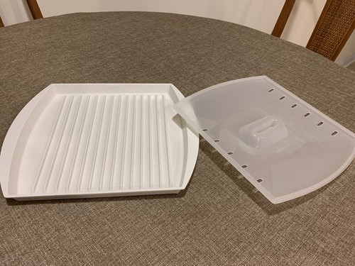 Miracle Ware Progressive International Microwave Bacon Tray w/Lid 10" x 12"