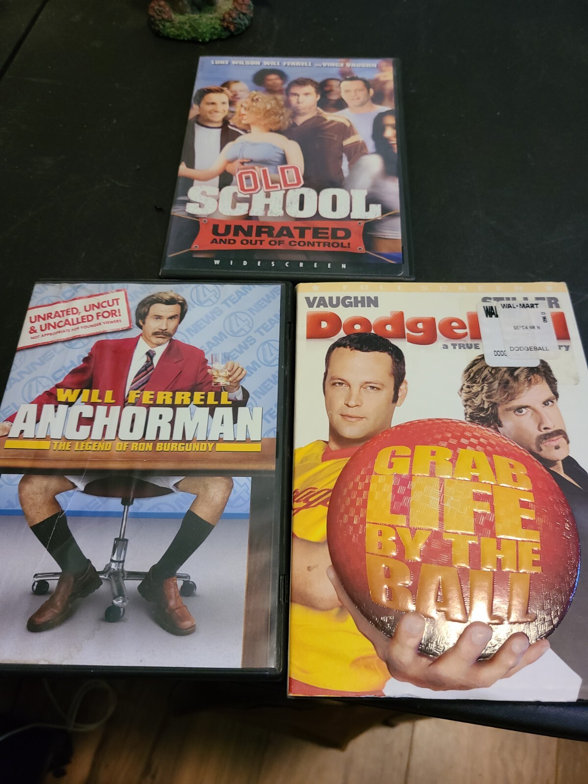 Lot Of 3 DVDs Old School Unrated, Anchorman Unrated, Dodgeball PG 13 eBay