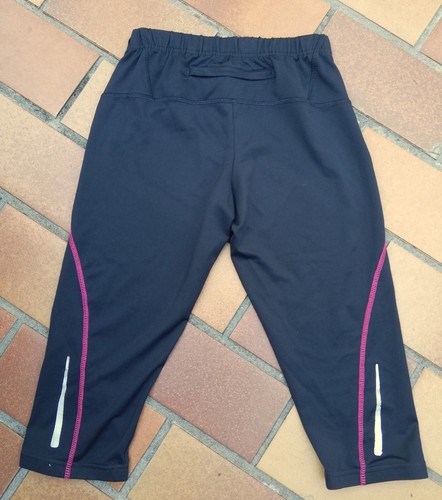Laufhose, running tights, Fitnesshose, 3/4-Länge, Gr. S, schwarz m. pink, Crivit - Bild 2 von 2