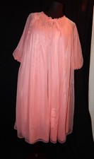 NWT NOS Van Raalte Orange Peignoir Robe and Gown, 87740, Petite/Small, nylon
