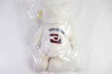 Earnhardt White Plush Bear 23 Karat Golden Bears 7 Time Winston Cup Champion