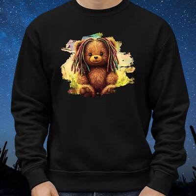 Teddy Bear Dreadlocks Sweatshirt Cosy and Perfect for Any Occasion S to 4XL
