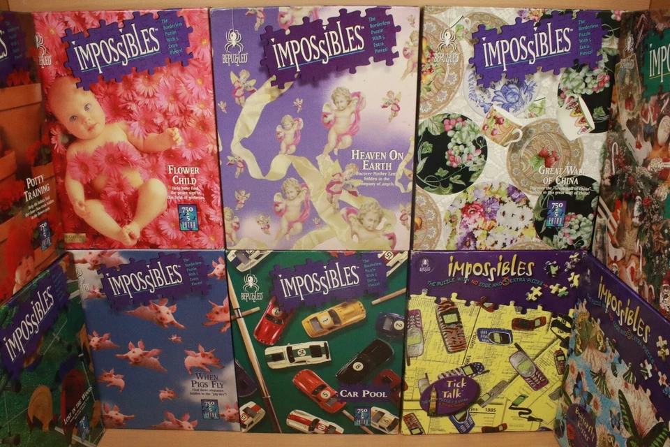 WOW - Impossibles Jigsaw Puzzle BePuzzled Borderless 750 Pieces + 5 Extra Pieces - Image 2 of 4