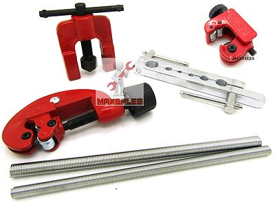 New 7-PC FLARING TOOL KIT Tubing Cutter, Bending Tubes