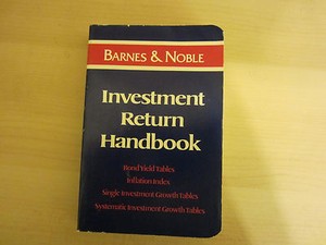 Barnes Noble Booklet Investmant Return Handbook Ebay