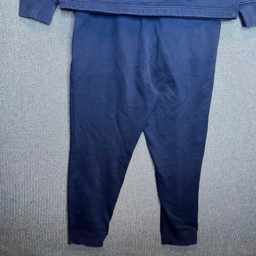 Conjunto de chándal Nautica L verde marino 1/4 cremallera sudadera joggers logotipo pantalones Foto 4 de 4