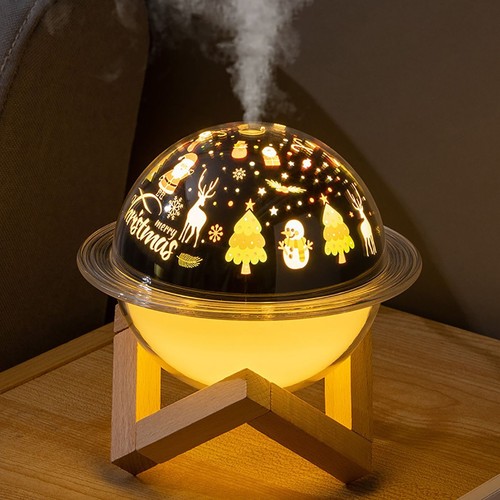 Diffusore Umidificatore Natalizio Lampada LED Pianeta Aromi Oli Essenziali - Foto 4 di 8