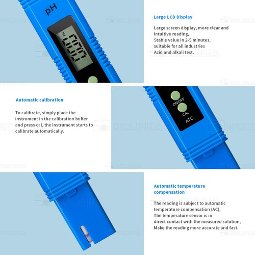 Pool pH Wert TDS EC Tester Wassertester 3in1 Digital Tester Pooltester - Bild 15 von 17