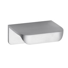 Modern Small Rear Fixed Furniture Bar Handle 50mm Solid Brass Satin Chrome