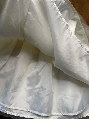 BISCOTTI COLLEZIONI LACE RHINESTONE TULLE WEDDING FLOWER GIRL DRESS SZ 6 - Picture 6 of 9