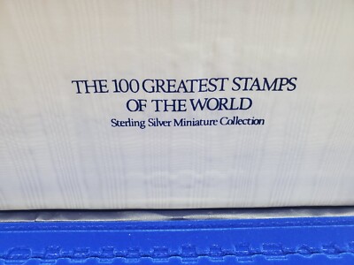 コレクション THE 100 GREATEST STAMPS OF THE WORLD Franklin Mint Silver 100 Greatest Stamps of the World