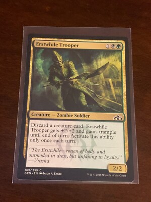 Magic the Gathering Guilds of Ravnica Erstwhile Trooper | eBay