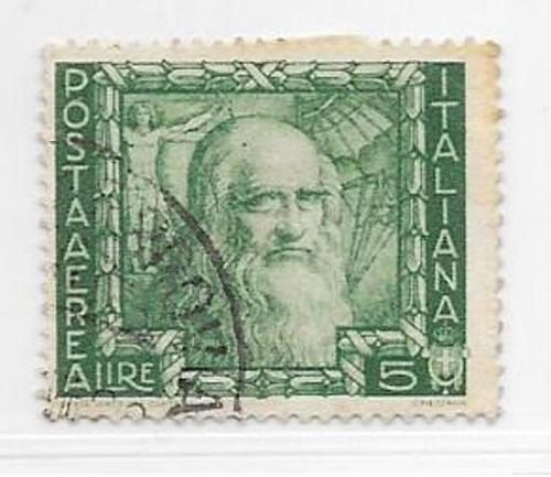 Italien: 1938 Scott C105, Da Vinci, gebraucht, hoher Setwert, XF, EBIT020