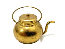 BRASS VTG Doll House Miniature Made in Holland TEAPOT KETTLE