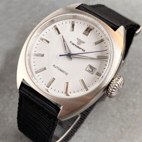 40mm Tandorio Dive Turtle NH35 Military Automatic Mens Watch Domed Sapphire Date - Picture 12 of 23