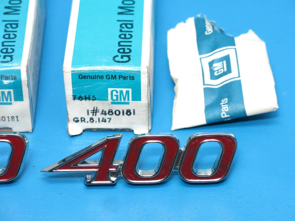 Nuevo Par GM 1970 Pontiac Firebird 400 Formula emblemas guardabarros delantero 480181 Foto 3 de 4