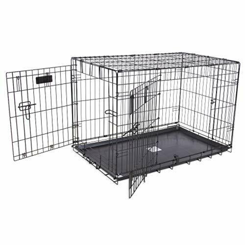 Travel Friendly Double New popularity Door Dog Crate w System Point New life Locking 5