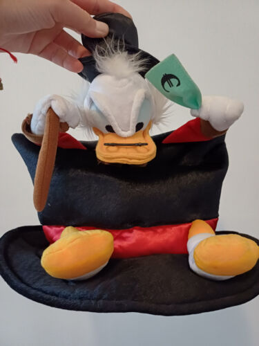 Disney Scrooge McDuck Novelty Top Hat Disneyland Paris Plush Ducktales Duck - Picture 1 of 8