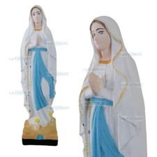 Statua madonna lourdes lourd colorata cm 50 in cemento marmo esterno interno