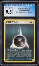 Darkness Energy Pokémon 2003 EX Ruby & Sapphire 93/109 Graded CGC 9.5 GEM MINT
