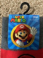 Official Nintendo Super Mario Crew Socks 1 Pair