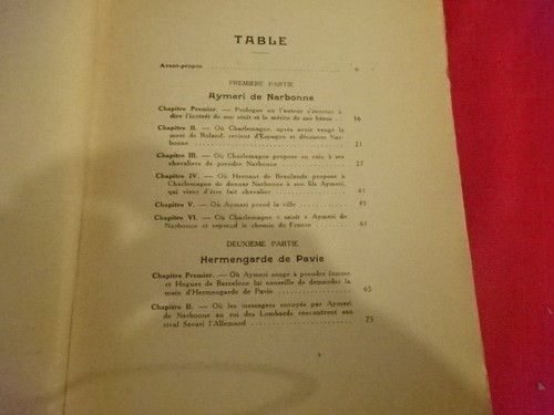 CHACORNAC - Aymeri de Narbonne. chanson de geste du trouvère Bertrand de Bar.  - Picture 12 of 12