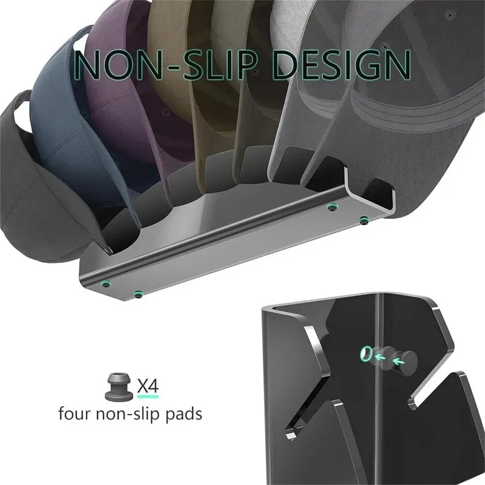Hat Stand for Baseball Caps, Acrylic Hat Organizer, Hat Storage for2528 Foto 4 de 4