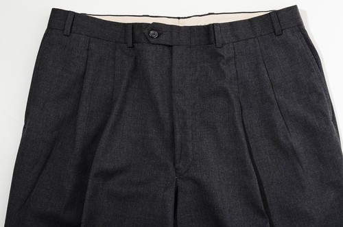 50L Long Lauren Ralph Lauren Dark Gray Wool Two-Piece Suit 37x31 Trousers Jacket - Picture 10 of 14
